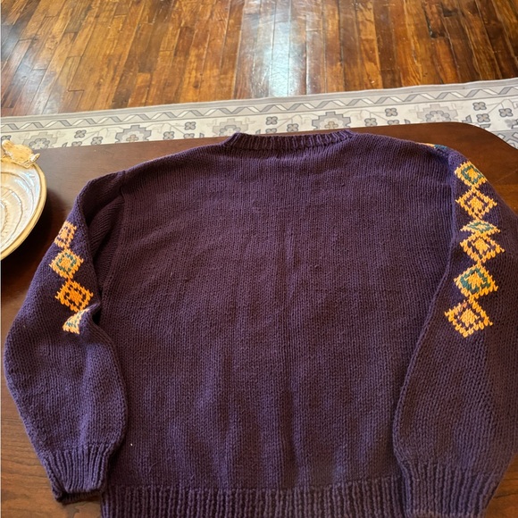 Vintage Woolrich Equestrian Polo Sweater Pullover Cotton Ramie Women’s Medium - Picture 7 of 10